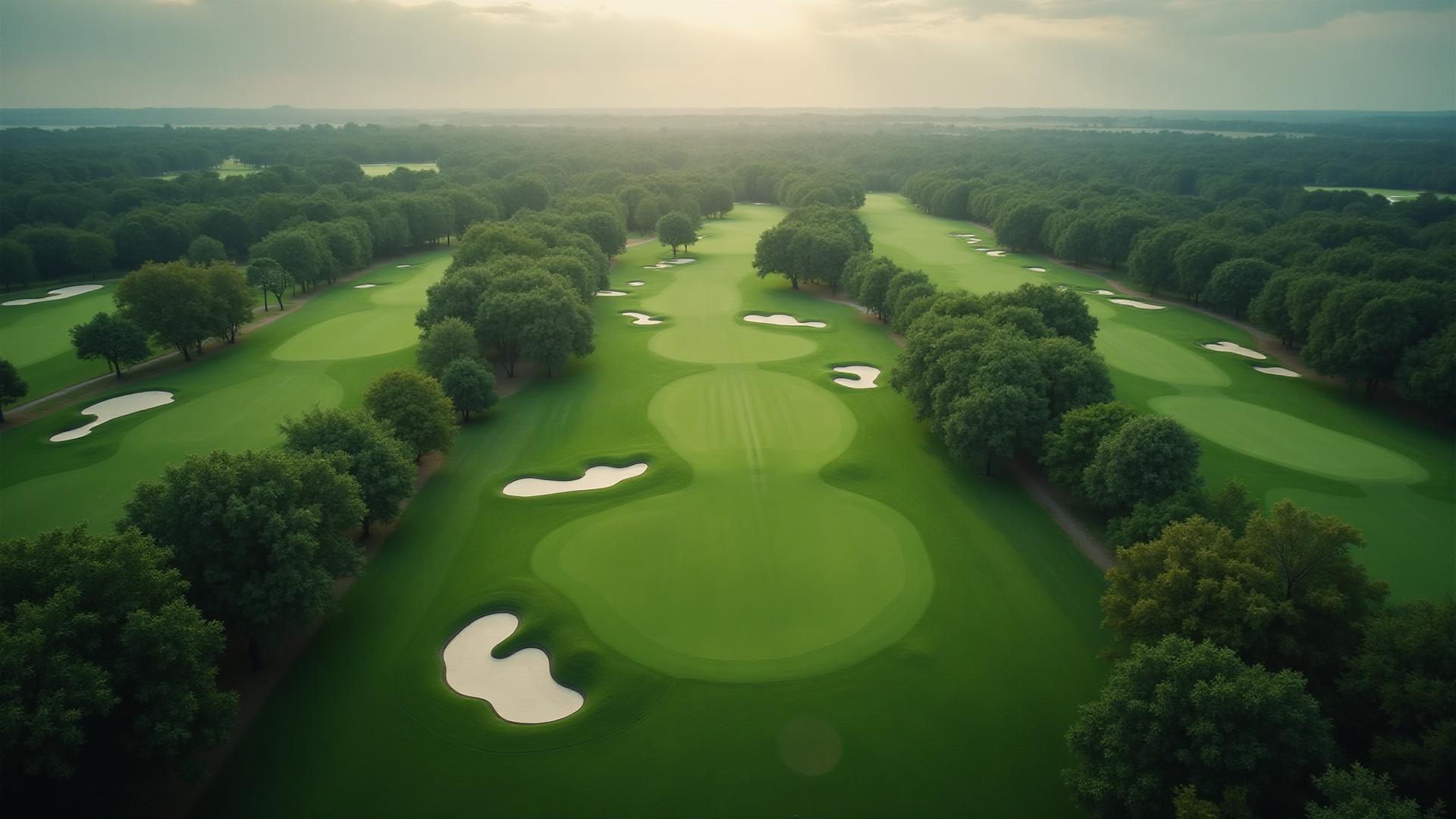 Golfbana från ovan